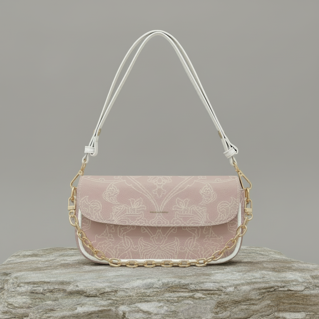 Ava Women's Leather Underarm Bag- - Designer Handbag