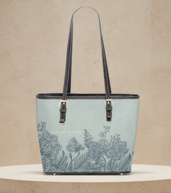 Gol Medium Leather Tote Bag for Women- Designer Handbag