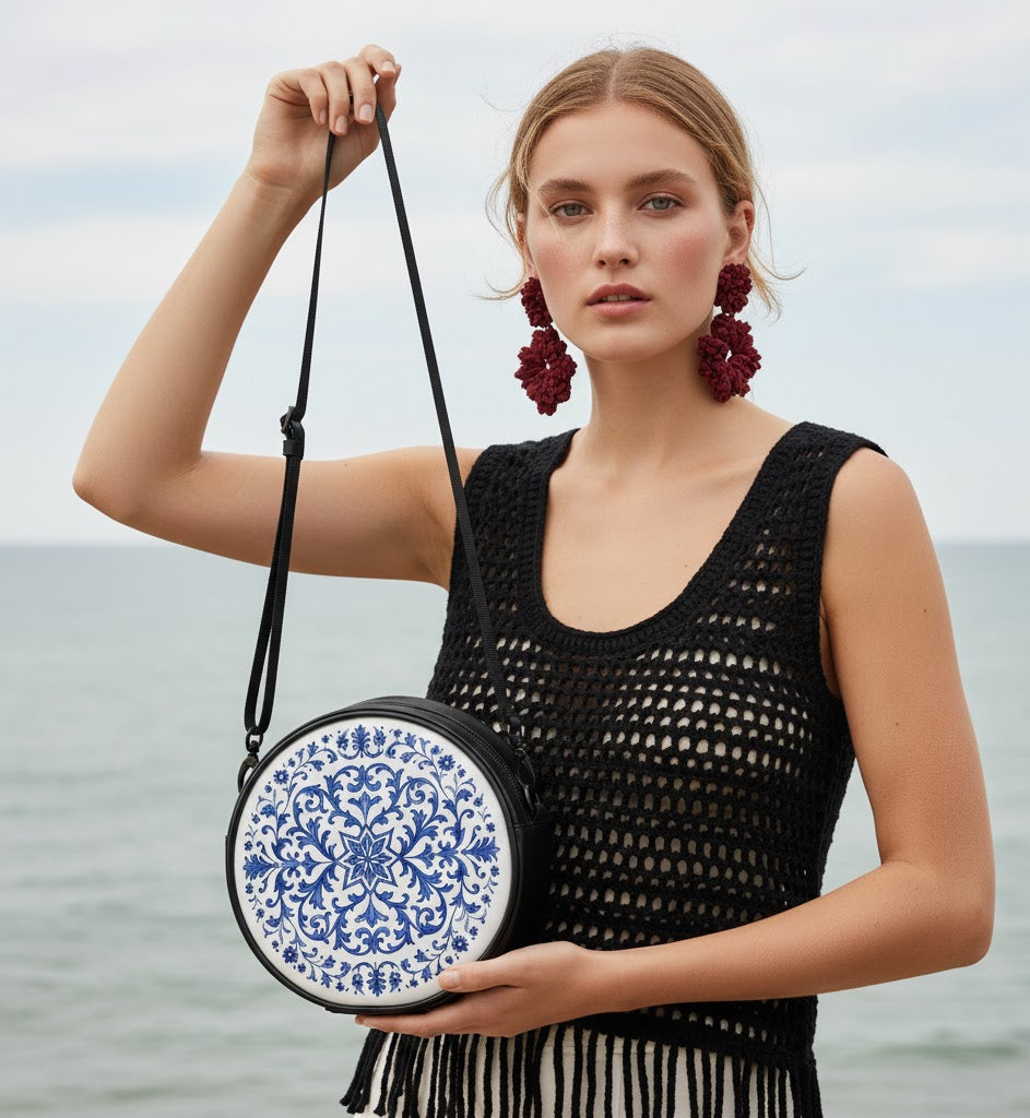 Ariana Round Crossbody Bag- Designer Handbag